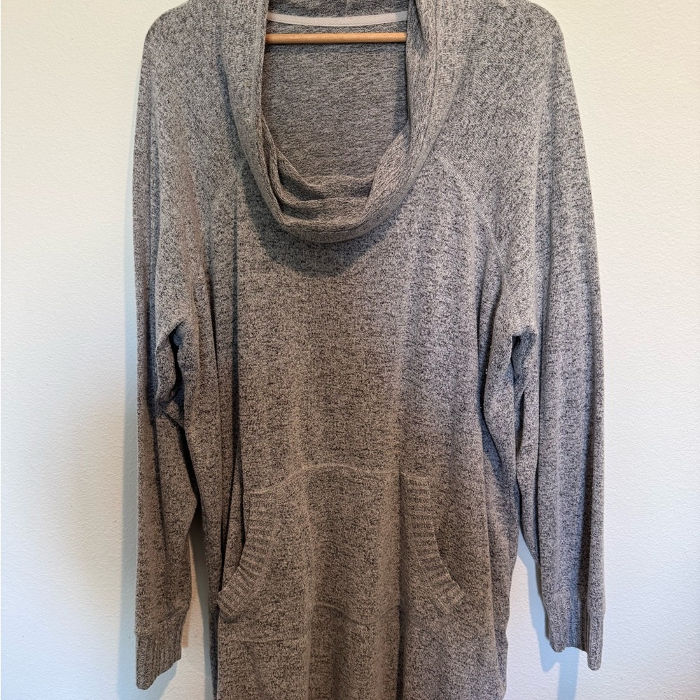 Cozy Gray Cowl Neck Sweater - XXL